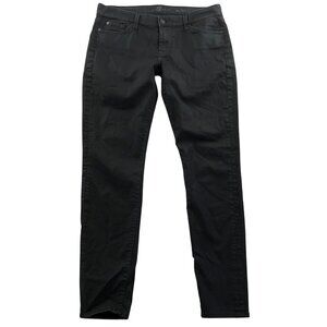 NWT 7 For All Mankind Mens Jeans 34x30 Measured Black Slim Fit Stretch Skinny